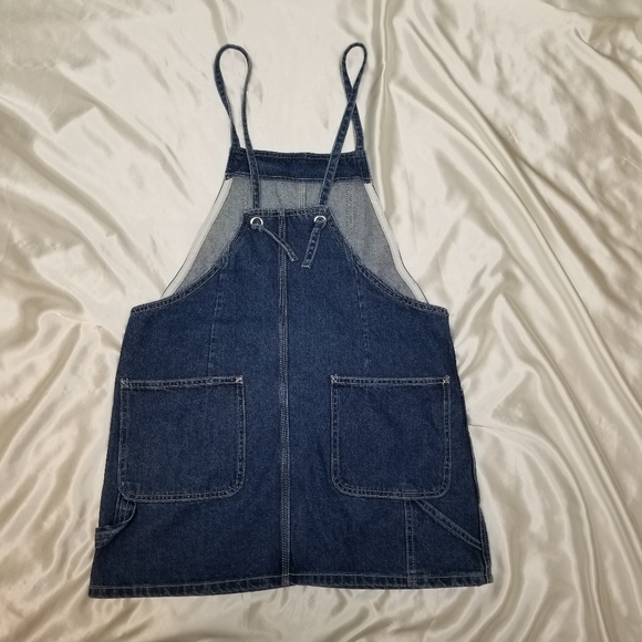 Overall dress Vintage Forever 21 Denim Womans sz L - Picture 4 of 6
